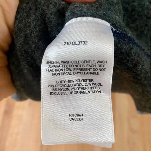 Mountain Hardware Blue Gray Cowl Wool Pullover - Picture 6 of 9